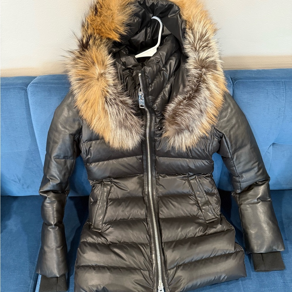 Nicole Beinisti Authentic Women Fur Thigh Length Coat